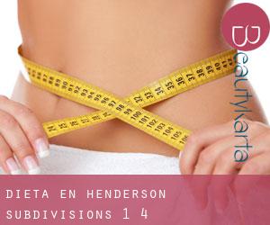 Dieta en Henderson Subdivisions 1-4