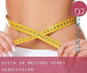 Dieta en Melcore Acres Subdivision